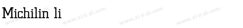 Michilin light字体转换 Michilin light字体转换